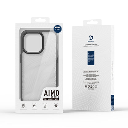 For iPhone 15 Pro DUX DUCIS Aimo Series  Frosted Feel Phone Case(Black) - iPhone 15 Pro Cases by DUX DUCIS | Online Shopping South Africa | PMC Jewellery | Buy Now Pay Later Mobicred