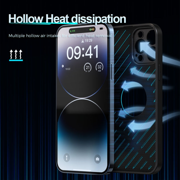 For iPhone 13 R-JUST RJ57 CD Pattern MagSafe Cooling Phone Case(Silver) - iPhone 13 Cases by R-JUST | Online Shopping South Africa | PMC TechLife