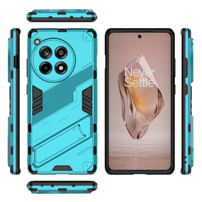 For OnePlus Ace 3 5G Punk Armor 2 in 1 PC + TPU Phone Case with Holder(Blue) - OnePlus Cases by PMC Jewellery | Online Shopping South Africa | PMC Jewellery | Buy Now Pay Later Mobicred