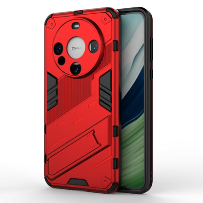 For Huawei Mate 60 Punk Armor 2 in 1 PC + TPU Phone Case with Holder(Red) - Huawei Cases by PMC Jewellery | Online Shopping South Africa | PMC Jewellery | Buy Now Pay Later Mobicred