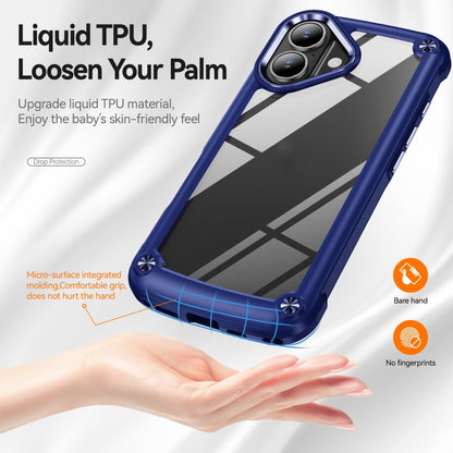 For iPhone 16 TPU + PC Lens Protection Phone Case(Blue) - iPhone 16 Cases by PMC Jewellery | Online Shopping South Africa | PMC Jewellery | Buy Now Pay Later Mobicred