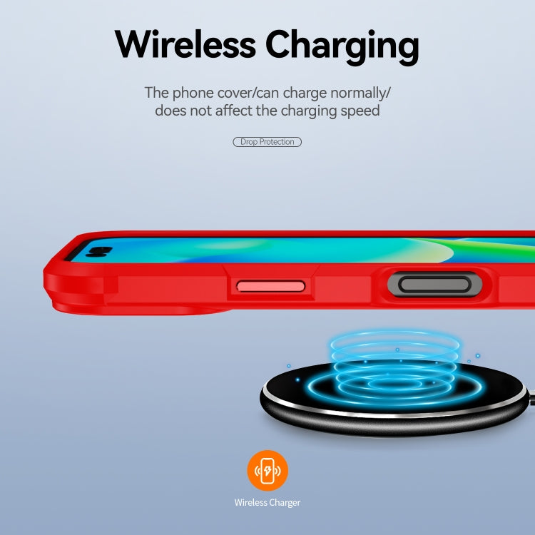 For iPhone 16 Plus TPU + PC Lens Protection Phone Case(Red) - free shipping - PMC TechLife - Order now!