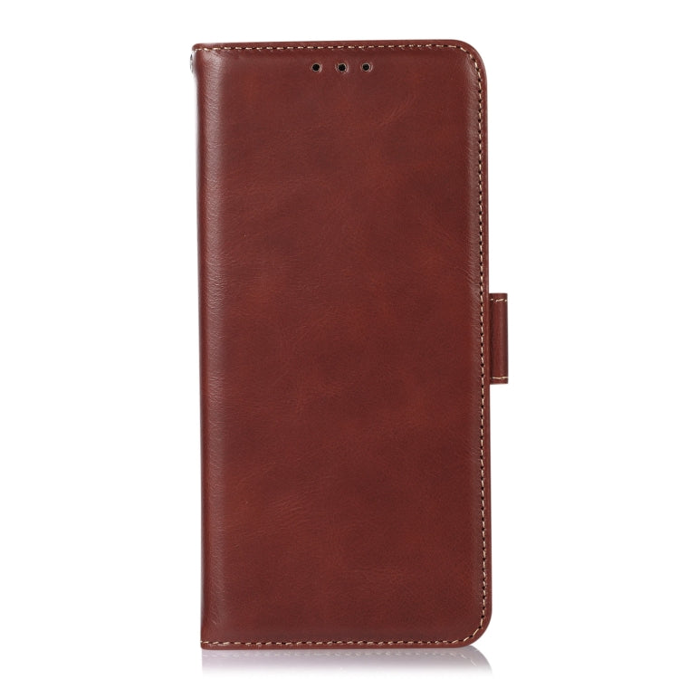 For iPhone 16 Crazy Horse Top Layer Cowhide Leather Phone Case(Brown) - iPhone 16 Cases by PMC TechLife | Online Shopping South Africa | PMC TechLife | Buy Now Pay Later Mobicred