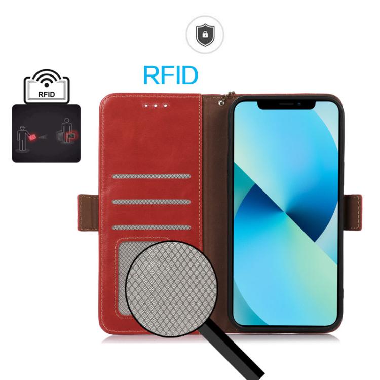 For iPhone 17 Crazy Horse Top Layer Cowhide Leather Phone Case(Red) - free shipping - PMc TechLife - Order now!