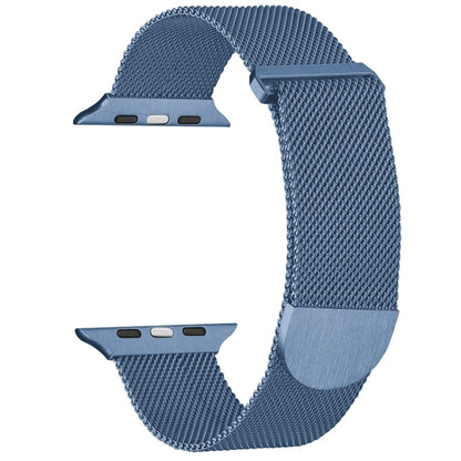 For Apple Watch SE 2023 40mm Milanese Metal Magnetic Watch Band(Blue) - Watch Bands by PMC Jewellery | Online Shopping South Africa | PMC Jewellery