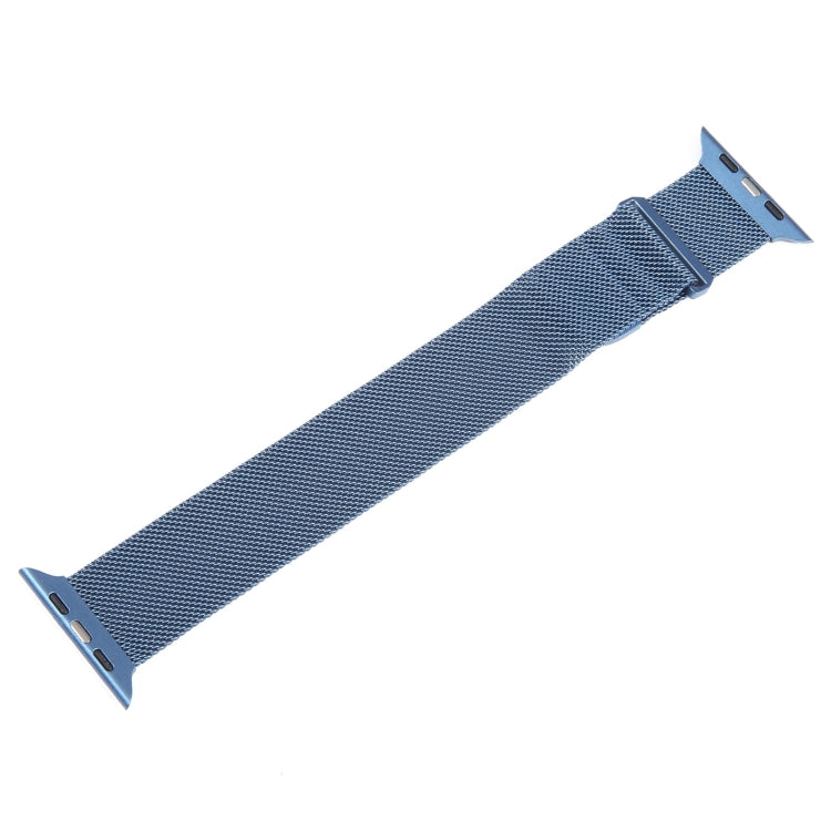 For Apple Watch SE 2023 40mm Milanese Metal Magnetic Watch Band(Blue) - Watch Bands by PMC Jewellery | Online Shopping South Africa | PMC Jewellery