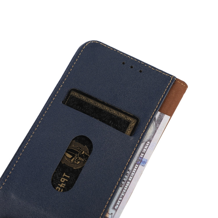 For iPhone 16 Pro Max KHAZNEH Nappa Top Layer Cowhide Leather Phone Case(Blue) - iPhone 16 Pro Max Cases by PMC TechLife | Online Shopping South Africa | PMC TechLife | Buy Now Pay Later Mobicred