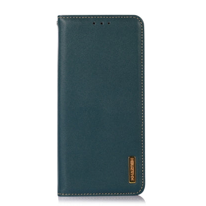 For iPhone 16 Pro KHAZNEH Nappa Top Layer Cowhide Leather Phone Case(Green) - iPhone 16 Pro Cases by PMC Jewellery | Online Shopping South Africa | PMC Jewellery | Buy Now Pay Later Mobicred