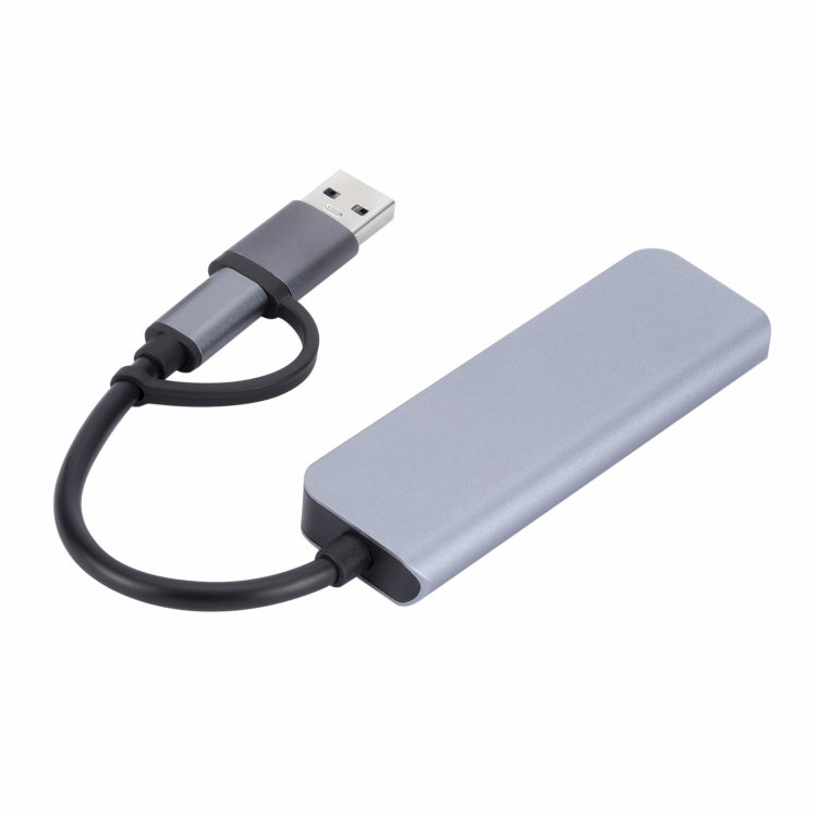 2301 4 in 1 USB+USB-C/Type-C to USB Multi-function Docking Station HUB Adapter - USB HUB by PMC Jewellery | Online Shopping South Africa | PMC Jewellery | Buy Now Pay Later Mobicred