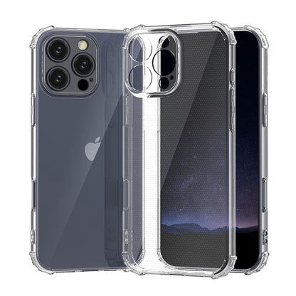 For iPhone 16 Pro Max Four-Corner Shockproof Clear TPU Phone Case(Transparent) - iPhone 16 Pro Max Cases by PMC Jewellery | Online Shopping South Africa | PMC Jewellery | Buy Now Pay Later Mobicred