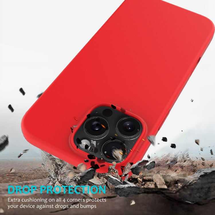 For iPhone 16 Pro Max Solid Color Silicone Phone Case(Red) - More iPhone Cases by PMC Jewellery | Online Shopping South Africa | PMC Jewellery | Buy Now Pay Later Mobicred