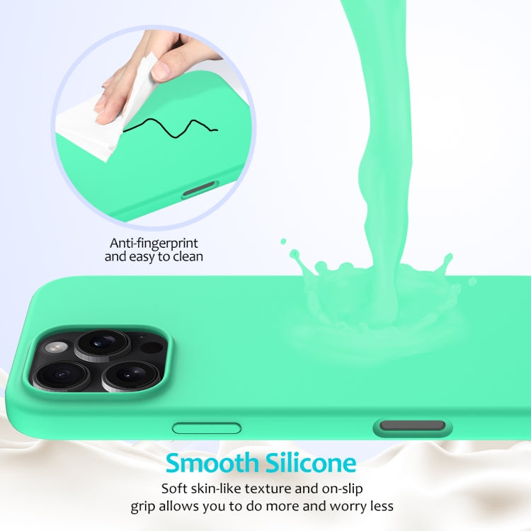 For iPhone 16 Pro Solid Color Silicone Phone Case(Green) - More iPhone Cases by PMC Jewellery | Online Shopping South Africa | PMC Jewellery | Buy Now Pay Later Mobicred