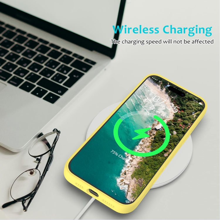 For iPhone 16 Pro Solid Color Silicone Phone Case(Lemon Yellow) - More iPhone Cases by PMC TechLife | Online Shopping South Africa | PMC TechLife | Buy Now Pay Later Mobicred