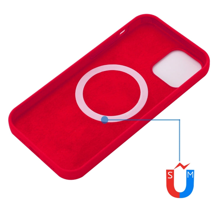 For iPhone 15 Plus Shockproof Silicone Magsafe Phone Case(Red) - iPhone 15 Plus Cases by PMC Jewellery | Online Shopping South Africa | PMC Jewellery