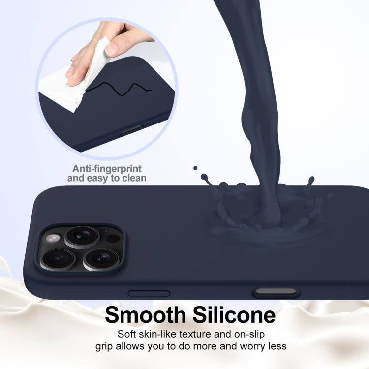 For iPhone 16 Pro Shockproof Silicone Magsafe Phone Case(Navy Blue) - iPhone 16 Pro Cases by PMC TechLife | Online Shopping South Africa | PMC TechLife | Buy Now Pay Later Mobicred
