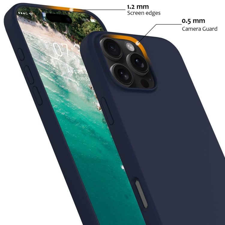 For iPhone 16 Pro Shockproof Silicone Magsafe Phone Case(Navy Blue) - iPhone 16 Pro Cases by PMC TechLife | Online Shopping South Africa | PMC TechLife | Buy Now Pay Later Mobicred