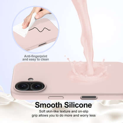 For iPhone 16 Shockproof Silicone Magsafe Phone Case(Sand Pink) - iPhone 16 Cases by PMC Jewellery | Online Shopping South Africa | PMC Jewellery | Buy Now Pay Later Mobicred