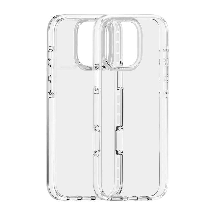 For iPhone 16 Pro Two-color Shockproof High Transparency TPU Phone Case(White) - iPhone 16 Pro Cases by PMC Jewellery | Online Shopping South Africa | PMC Jewellery | Buy Now Pay Later Mobicred