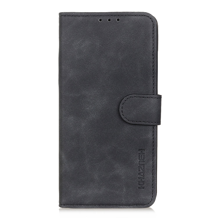 For iPhone 16 KHAZNEH Retro Texture Leather Phone Case(Black) - iPhone 16 Cases by PMC TechLife | Online Shopping South Africa | PMC TechLife | Buy Now Pay Later Mobicred