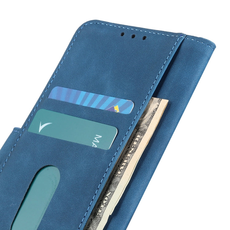 For iPhone 16 Plus KHAZNEH Retro Texture Leather Phone Case(Blue) - iPhone 16 Plus Cases by PMC Jewellery | Online Shopping South Africa | PMC Jewellery | Buy Now Pay Later Mobicred