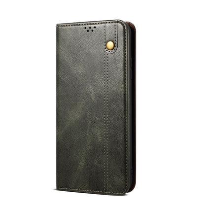 For vivo X100 Oil Wax Crazy Horse Texture Leather Phone Case(Green) - X100 Cases by imak | Online Shopping South Africa | PMC Jewellery | Buy Now Pay Later Mobicred