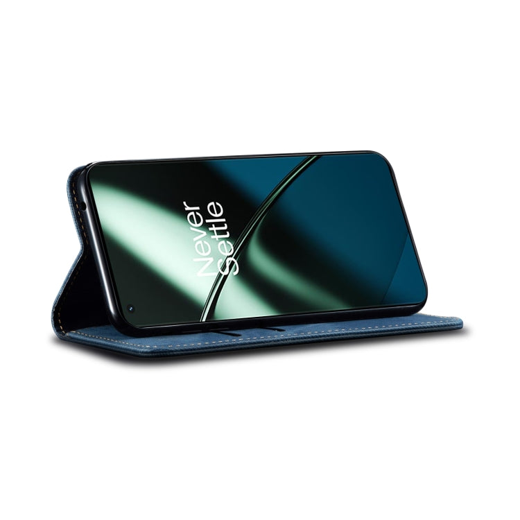 For Honor 90 Denim Texture Flip Leather Phone Case(Blue) - Honor Cases by PMC TechLife | Online Shopping South Africa | PMC TechLife | Buy Now Pay Later Mobicred