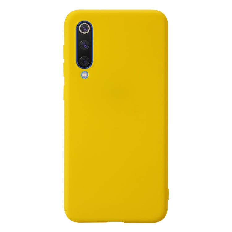 For Xiaomi Mi 9 SE Shockproof Frosted TPU Protective Case(Yellow) - Xiaomi Cases by PMC Jewellery | Online Shopping South Africa | PMC Jewellery