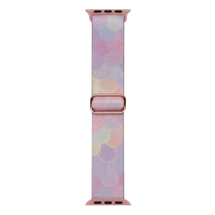 For Apple Watch 8 45mm  Painted Pattern Nylon Replacement Watch Band(Symphony Bubbles) - Watch Bands by PMc TechLife | Online Shopping South Africa | PMc TechLife | Buy Now Pay Later Mobicred