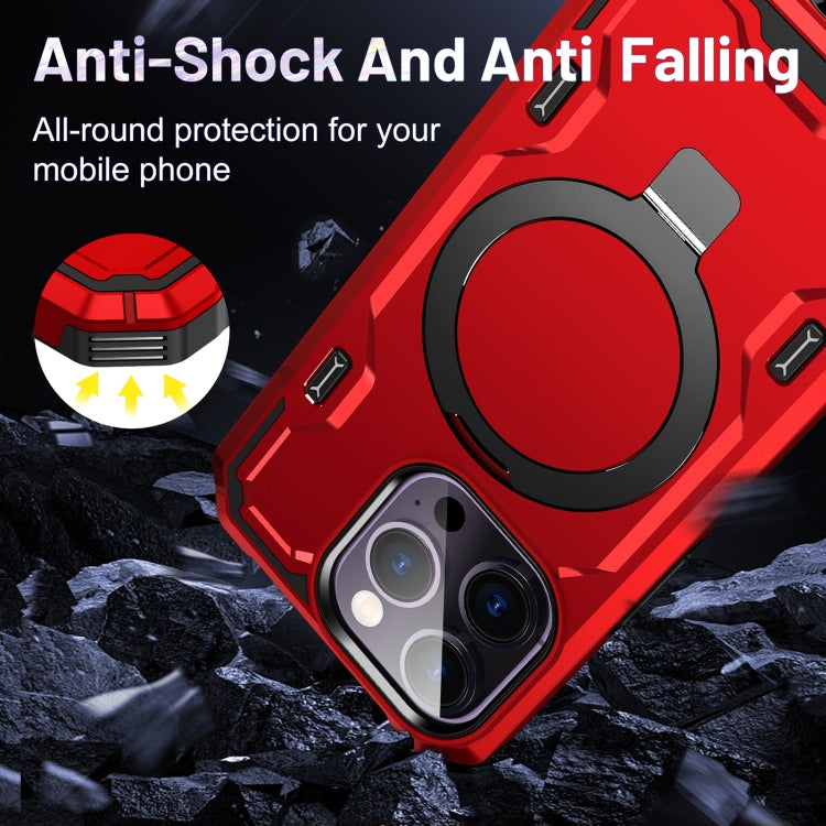 For iPhone 11 Pro Max Patronus MagSafe Magnetic Holder Phone Case(Red) - free shipping - PMC TechLife - Order now!