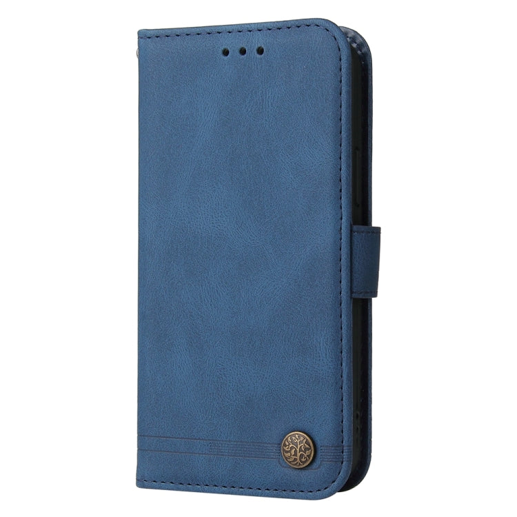 For Google Pixel 9 Pro Skin Feel Life Tree Metal Button Leather Phone Case(Blue) - Google Cases by PMC TechLife | Online Shopping South Africa | PMC TechLife | Buy Now Pay Later Mobicred