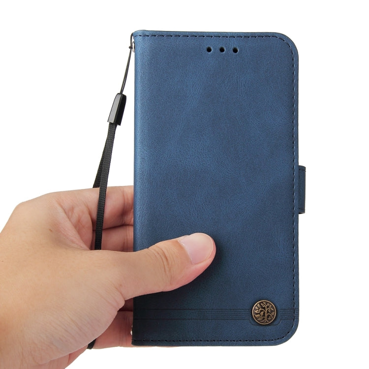 For Google Pixel 9 Pro Skin Feel Life Tree Metal Button Leather Phone Case(Blue) - Google Cases by PMC TechLife | Online Shopping South Africa | PMC TechLife | Buy Now Pay Later Mobicred