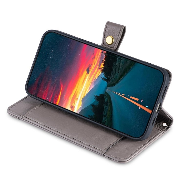 For Sharp Aquos Wish4 Sheep Texture Cross-body Zipper Wallet Leather Phone Case(Grey) - free shipping - PMC TechLife - Order now!
