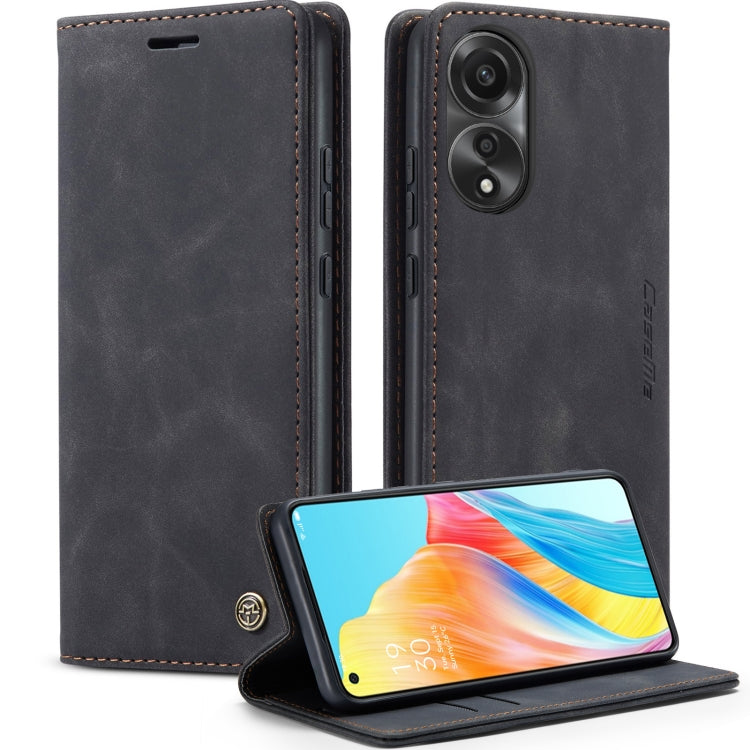 For OPPO A78 4G CaseMe 013 Multifunctional Horizontal Flip Leather Phone Case(Black) - OPPO Cases by CaseMe | Online Shopping South Africa | PMC TechLife