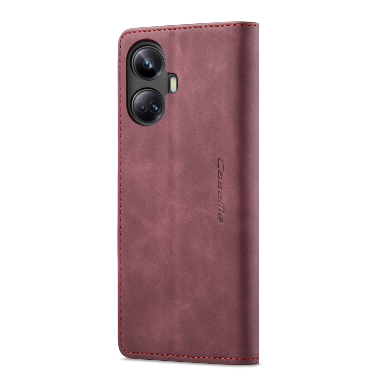 For Realme 10 Pro+ CaseMe 013 Multifunctional Horizontal Flip Leather Phone Case(Wine Red) - Realme Cases by CaseMe | Online Shopping South Africa | PMC Jewellery | Buy Now Pay Later Mobicred