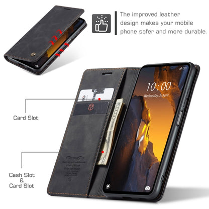 For Xiaomi Poco F5 5G/Redmi Note 12 Turbo 5G CaseMe 013 Multifunctional Horizontal Flip Leather Phone Case(Black) - Xiaomi Cases by CaseMe | Online Shopping South Africa | PMC Jewellery | Buy Now Pay Later Mobicred