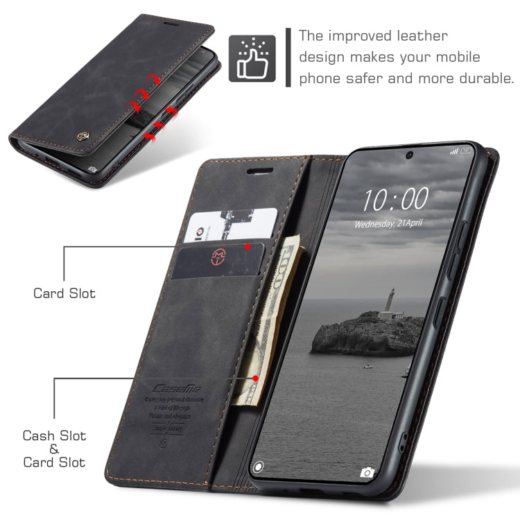 For Xiaomi Redmi K70E 5G CaseMe 013 Multifunctional Horizontal Flip Leather Phone Case(Black) - K70E Cases by CaseMe | Online Shopping South Africa | PMC Jewellery | Buy Now Pay Later Mobicred