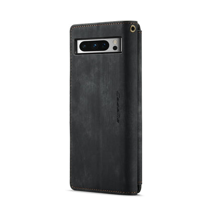 For Google Pixel 8 Pro CaseMe C30 Multifunctional Leather Phone Case(Black) - Google Cases by CaseMe | Online Shopping South Africa | PMC Jewellery | Buy Now Pay Later Mobicred