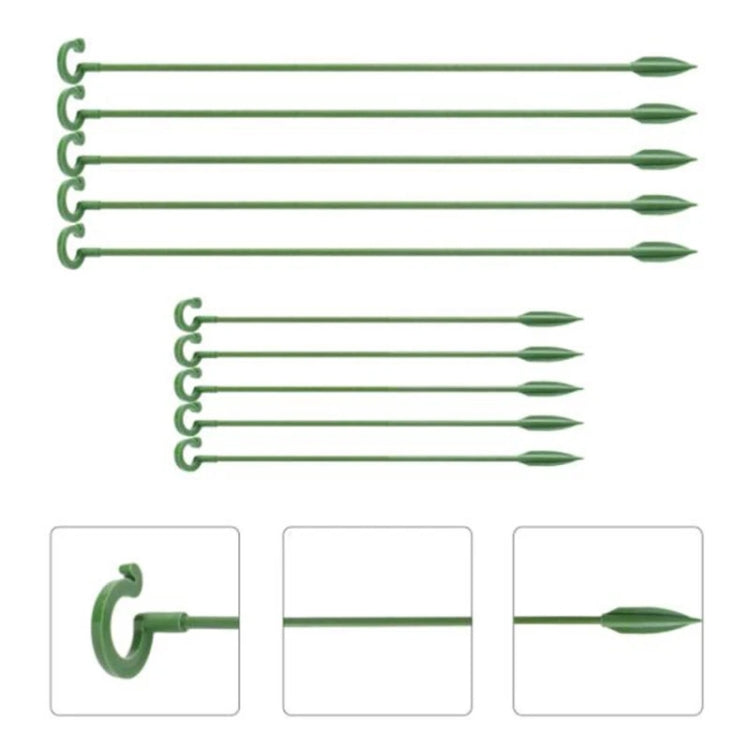 10pcs Plant Potted Flower Shape Support Rod Fixed Anti-lodging Leaf Guard Frame, Size:17cm - Shelves by PMC TechLife | Online Shopping South Africa | PMC TechLife