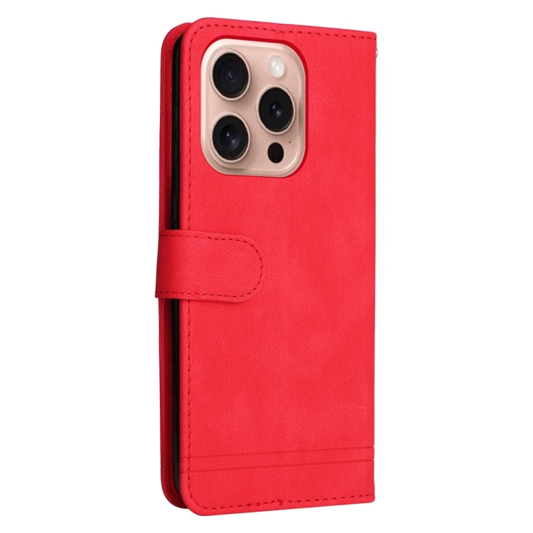 For iPhone 16 Pro Skin Feel Life Tree Leather Phone Case(Red) - iPhone 16 Pro Cases by PMC Jewellery | Online Shopping South Africa | PMC Jewellery | Buy Now Pay Later Mobicred