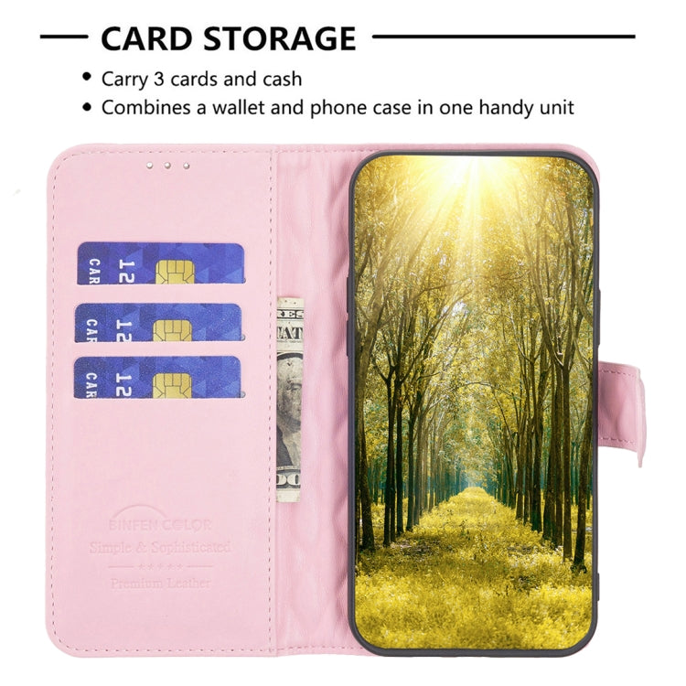 For iPhone 16 Plus Diamond Lattice Wallet Flip Leather Phone Case(Pink) - iPhone 16 Plus Cases by PMC TechLife | Online Shopping South Africa | PMC TechLife | Buy Now Pay Later Mobicred
