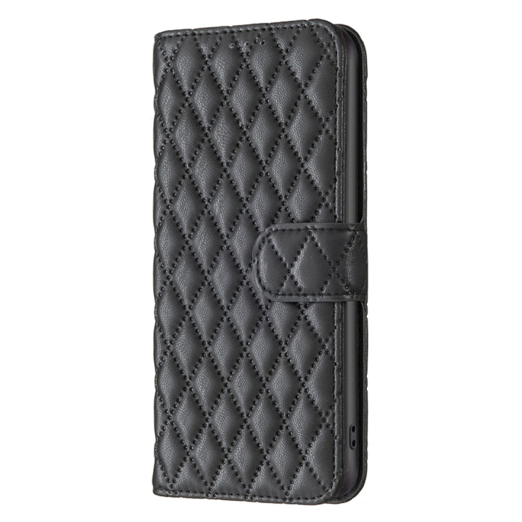 For iPhone 16 Plus Diamond Lattice Wallet Flip Leather Phone Case(Black) - iPhone 16 Plus Cases by PMC Jewellery | Online Shopping South Africa | PMC Jewellery | Buy Now Pay Later Mobicred