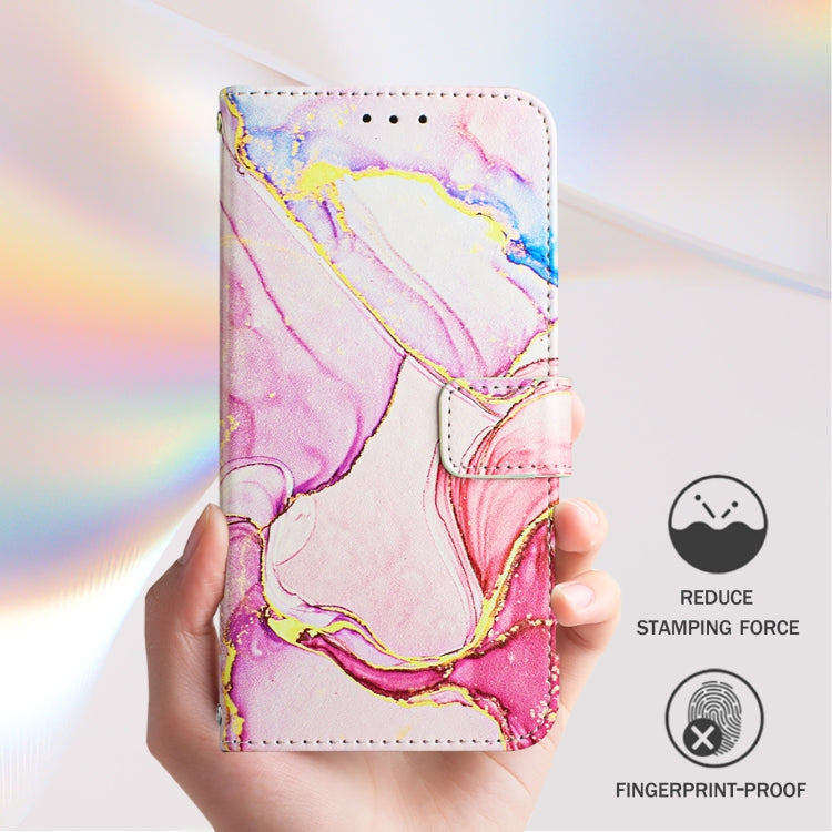 For iPhone SE 2024 PT003 Marble Pattern Flip Leather Phone Case(Rose Gold LS005) - More iPhone Cases by PMC Jewellery | Online Shopping South Africa | PMC Jewellery | Buy Now Pay Later Mobicred