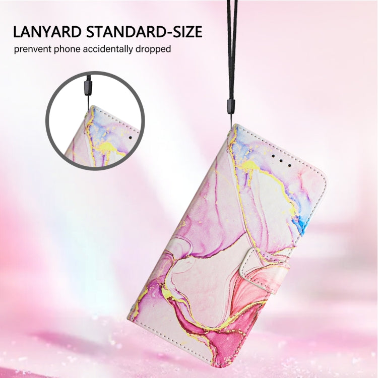 For iPhone 16 Plus PT003 Marble Pattern Flip Leather Phone Case(Rose Gold) - iPhone 16 Plus Cases by PMC TechLife | Online Shopping South Africa | PMC TechLife | Buy Now Pay Later Mobicred