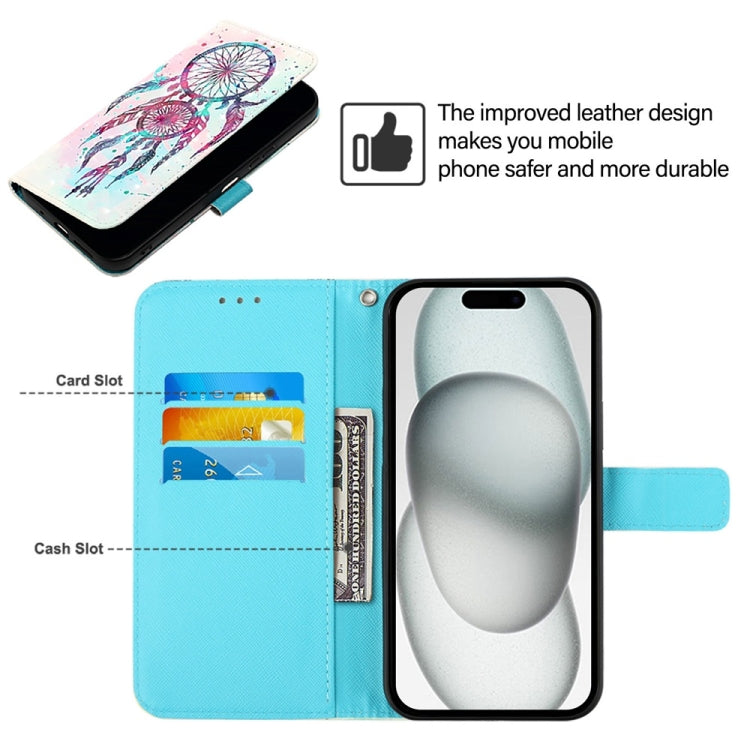 For iPhone 16 Plus 3D Painting Horizontal Flip Leather Phone Case(Color Drop Wind Chimes) - iPhone 16 Plus Cases by PMC TechLife | Online Shopping South Africa | PMC TechLife | Buy Now Pay Later Mobicred