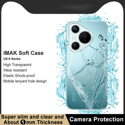 For Huawei Pura 70 imak UX-5 Series Transparent Shockproof TPU Protective Case - Huawei Cases by imak | Online Shopping South Africa | PMC Jewellery | Buy Now Pay Later Mobicred