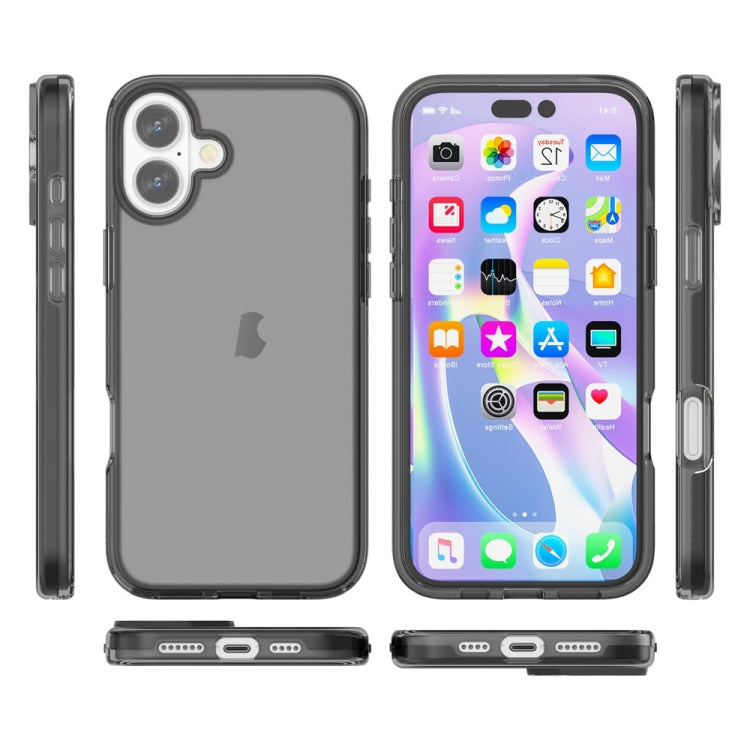 For iPhone 16 Plus Shockproof Terminator Transparent Phone Case(Grey) - iPhone 16 Plus Cases by PMC TechLife | Online Shopping South Africa | PMC TechLife | Buy Now Pay Later Mobicred