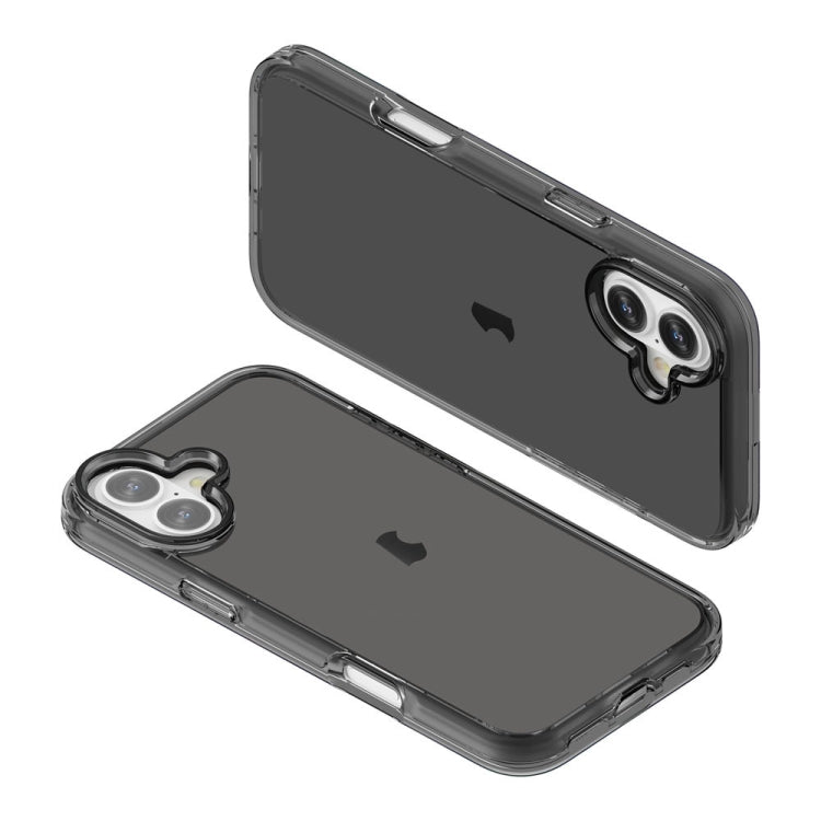 For iPhone 16 Plus Shockproof Terminator Transparent Phone Case(Grey) - iPhone 16 Plus Cases by PMC TechLife | Online Shopping South Africa | PMC TechLife | Buy Now Pay Later Mobicred