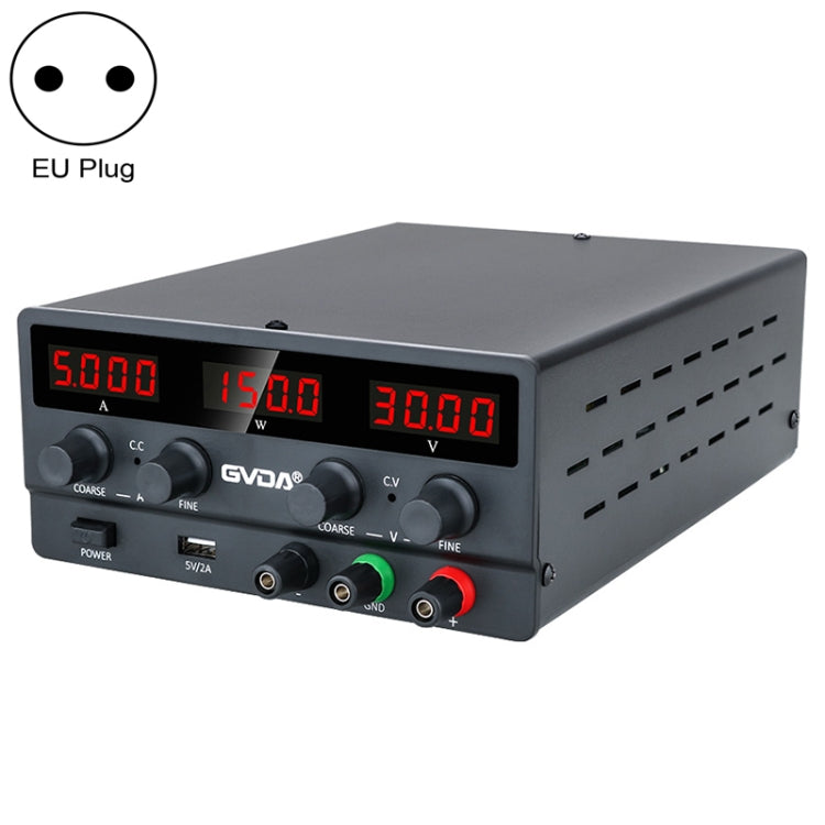 GVDA  SPS-H605 60V-5A Adjustable Voltage Regulator, Specification:EU Plug(Black) - free shipping - PMC TechLife - Order now!