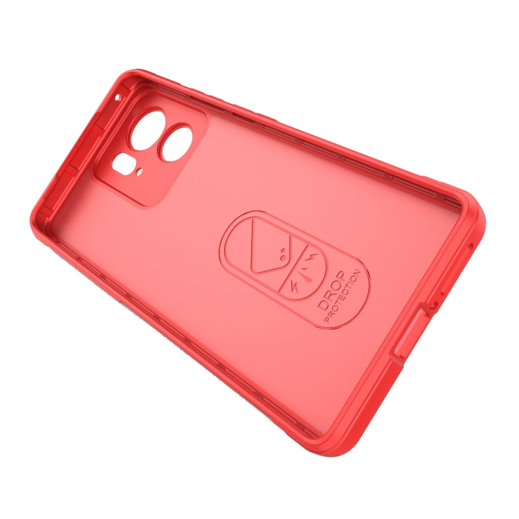 For Motorola Edge 40 5G Magic Shield TPU + Flannel Phone Case(Dark Grey) - Motorola Cases by PMC TechLife | Online Shopping South Africa | PMC TechLife | Buy Now Pay Later Mobicred