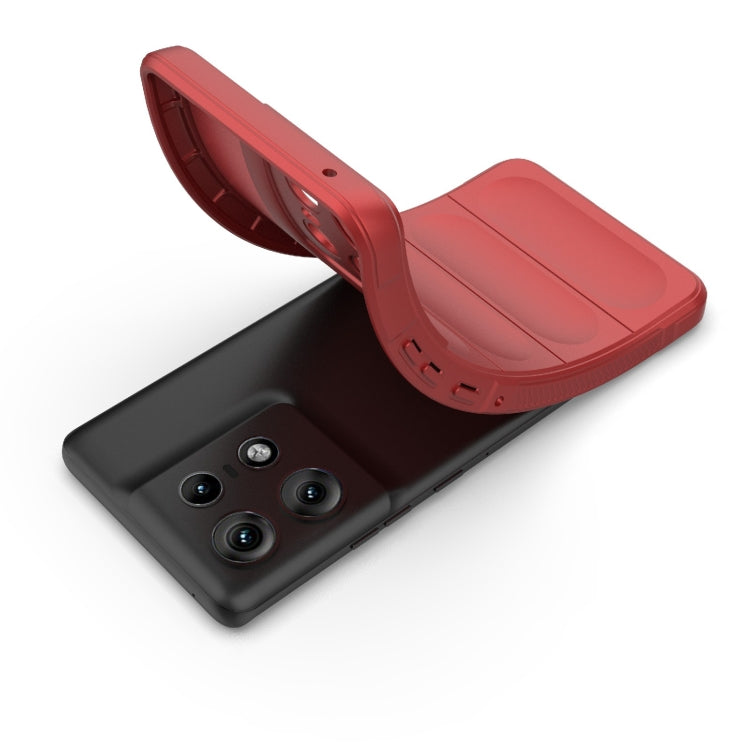 For Motorola Edge 50 Pro 5G Global Magic Shield TPU + Flannel Phone Case(Red) - free shipping - PMC TechLife - Order now!